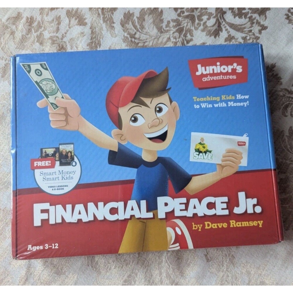 Junior’s Adventures Financial Peace Jr. Kit For Kids By Dave Ramsey NEW